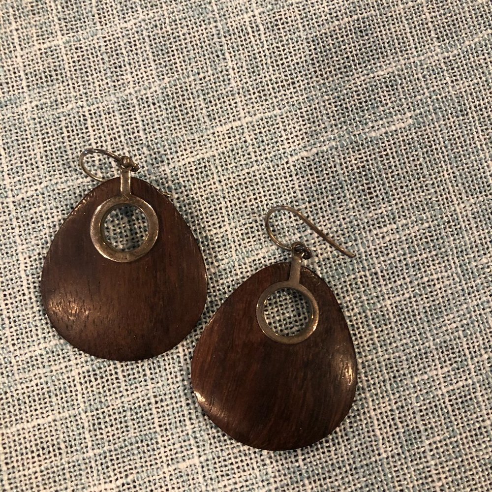 Noonday wooden earrings